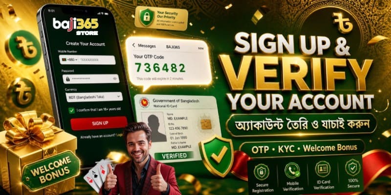Baji365 Sign Up Process & Account Verification
