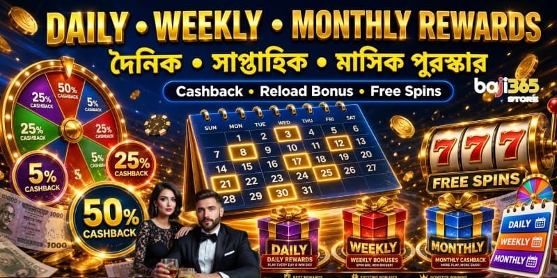 Daily, Weekly & Monthly Promotions for Active Members
