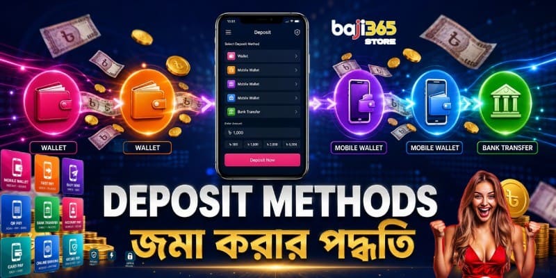 Deposit Methods — bKash, Nagad, Rocket, Upay, Bank Transfer