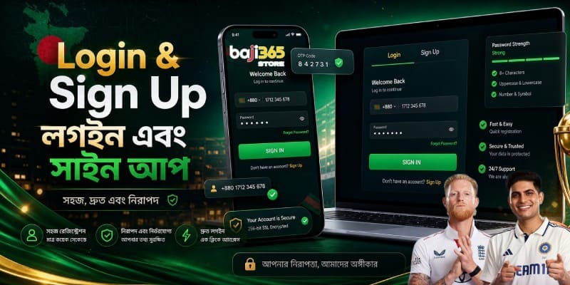 How to Login and Sign Up on Baji365?